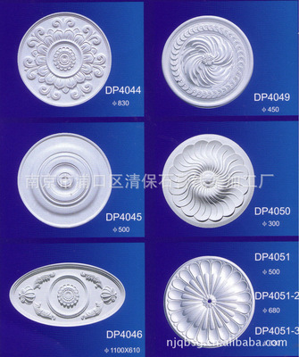 【田园式石膏灯盘 清保石膏】价格,厂家,图片,灯盘,南京市浦口区清保石膏线条加工厂-